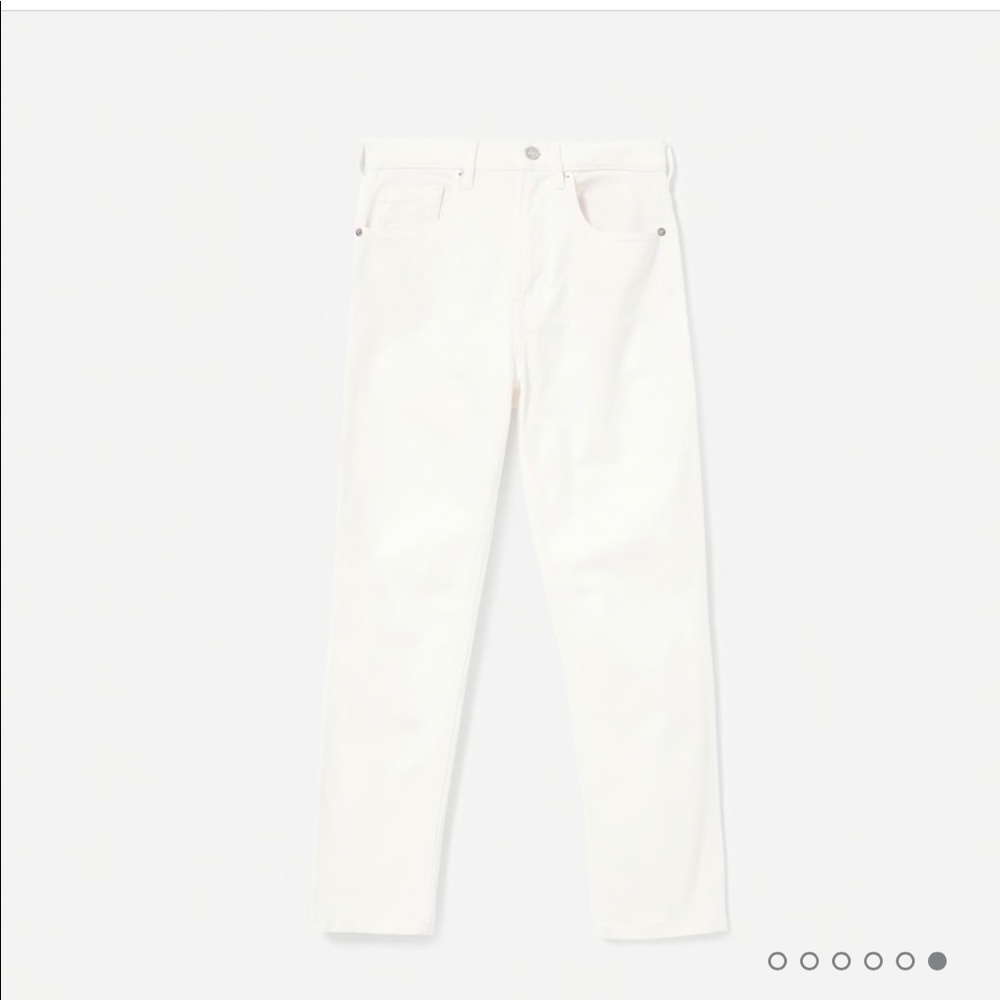 Everlane cheeky straight jeans in bone